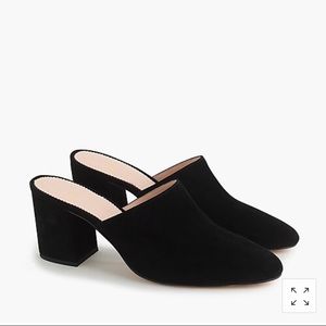 j.crew high block mules, 8.5, black